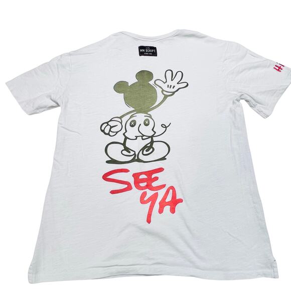 Disney Artist Series Bret Iwan "Hi Ya See Ya" Men Small Shirt White - Picture 2 of 7